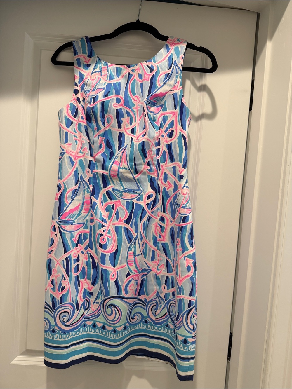 Lilly Pulitzer Mila Stretch Shift Dress in Reel Nauti Size 0